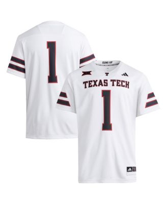 adidas - Men's 1 White Texas Tech Red Raiders Premier Jersey