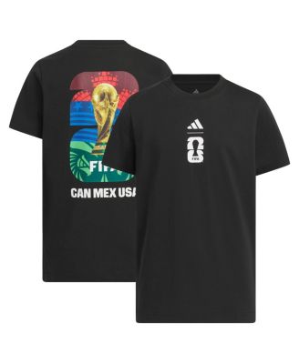 adidas - Big Boys and Girls  Black 2026 FIFA World Cup  Graphic T-Shirt