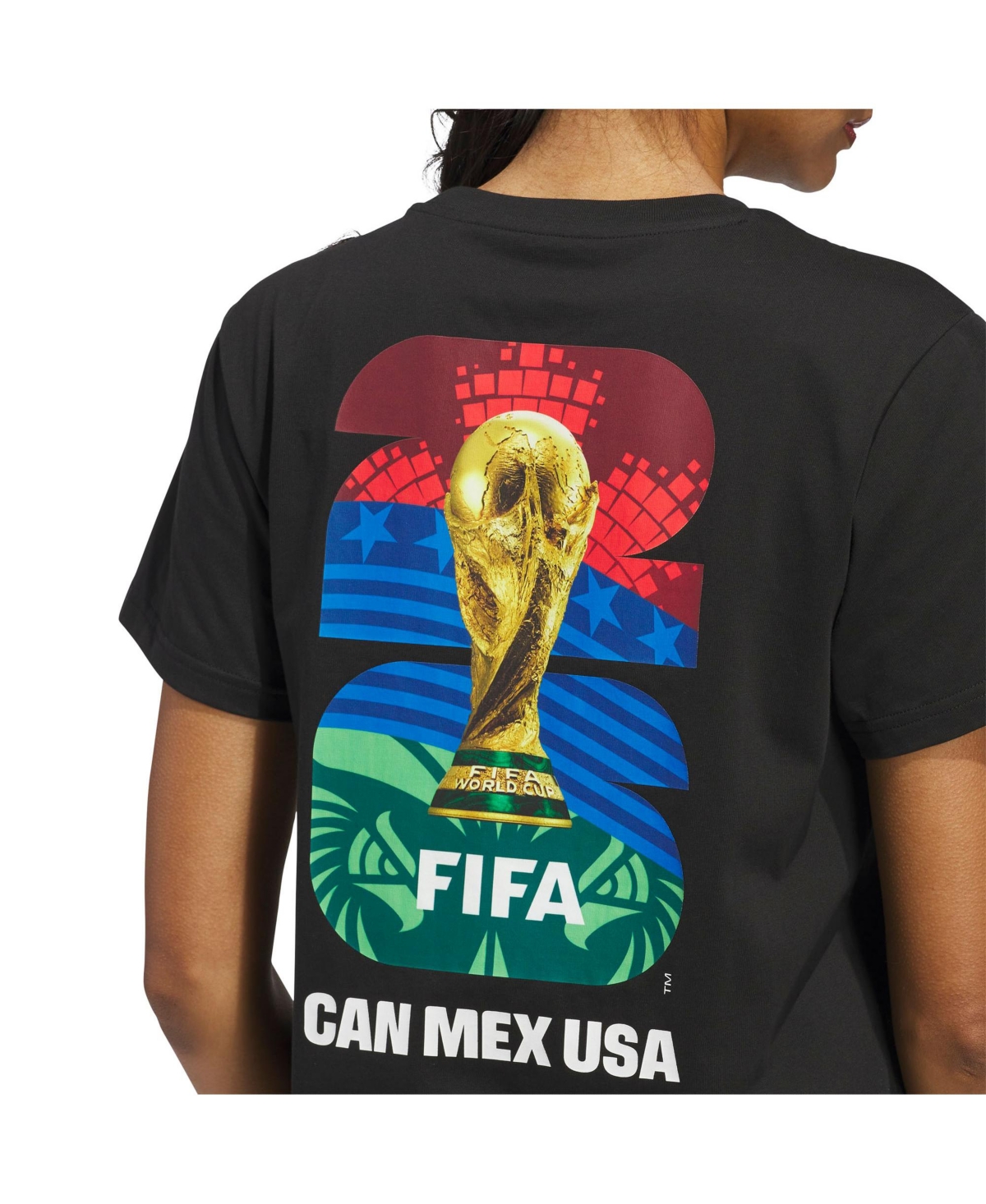 Adidas Women's Black 2026 Fifa World Cup Graphic T-Shirt