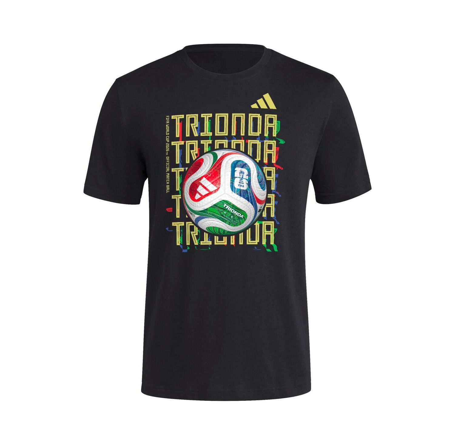 Men's Black 2026 FIFA World Cup Trionda Match Ball T-Shirt