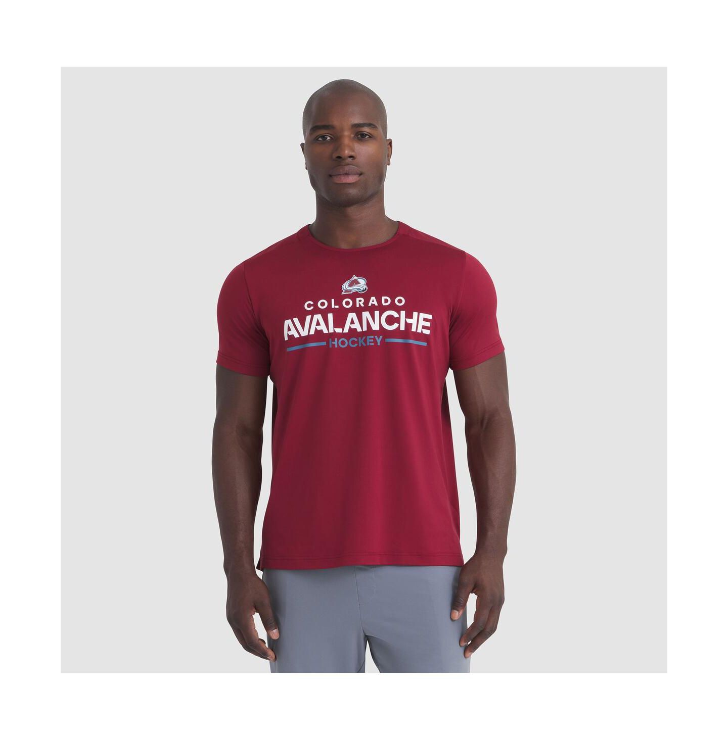 Мужская футболка Fanatics Burgundy Colorado Avalanche Authentic Pro Rink Tech — фото 1