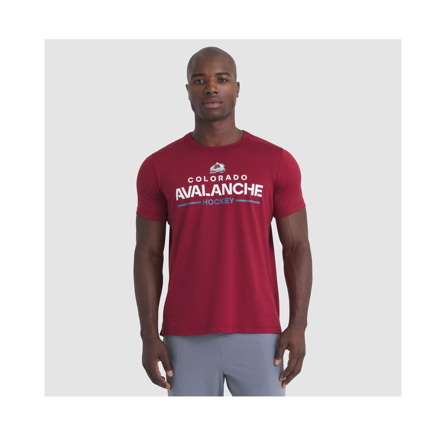 Men's Burgundy Colorado Avalanche Authentic Pro Rink Tech T-Shirt