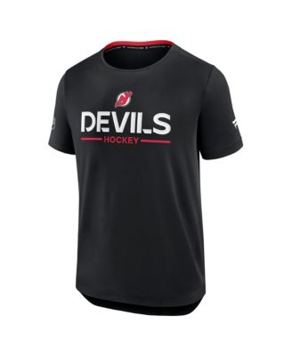 Men's Black New Jersey Devils Authentic Pro Rink Tech T-Shirt