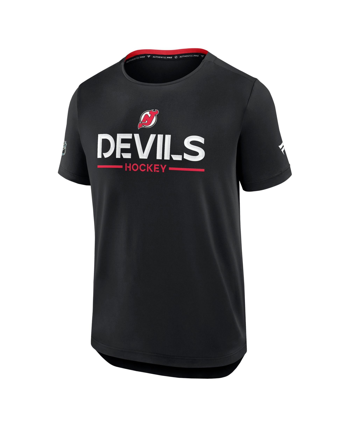 Fanatics Men's Black New Jersey Devils Authentic Pro Rink Tech T-Shirt
