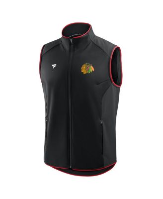 Men's Black Chicago Blackhawks Authentic Pro Rink Full-Zip Vest