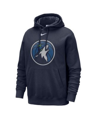 Men's Navy Minnesota Timberwolves Essential Logo Club Pullover Hoodie