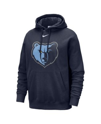 Men's Navy Memphis Grizzlies Essential Logo Club Pullover Hoodie