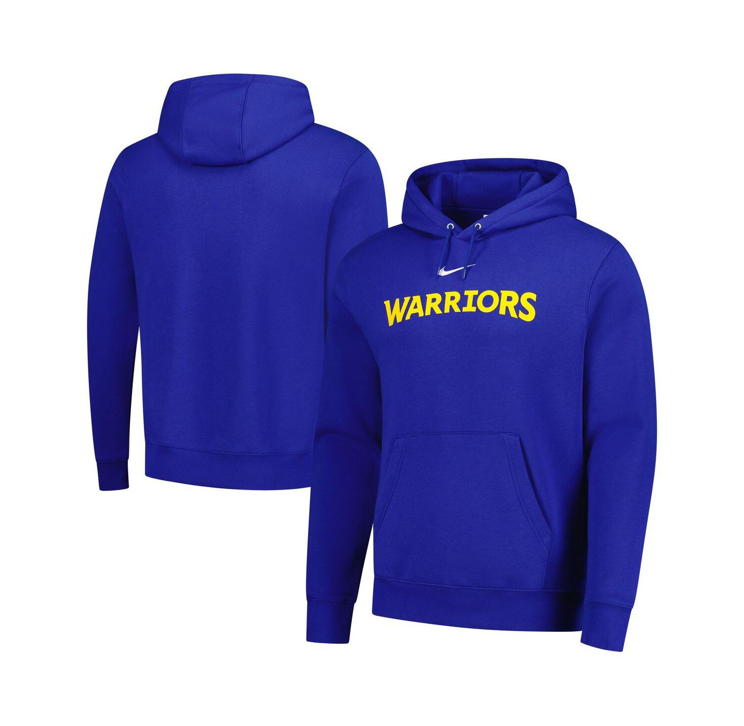 Men's Royal Golden State Warriors Sportswear Essential Wordmark Club Hoodie