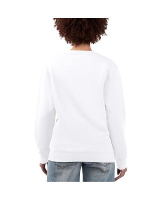 Women's White Houston Texans H-Town Fleece Pullover Sweatshirt