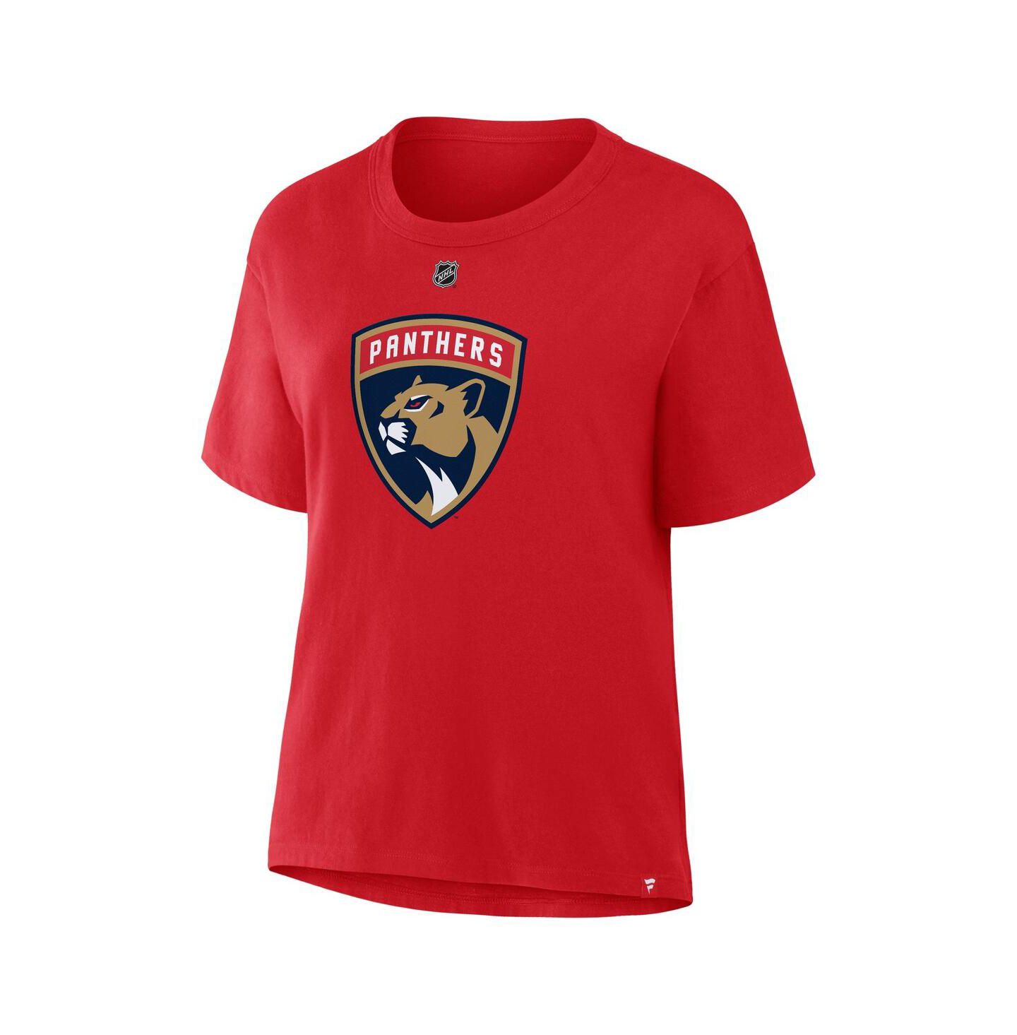 Женская футболка Fanatics Matthew Tkachuk Red Florida Panthers Authentic Stack Name & Number — фото 2