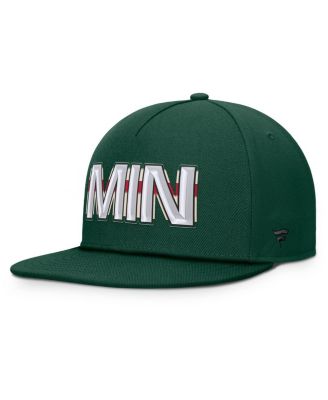 Men's Green Minnesota Wild Authentic Pro Rink Team Code Snapback Hat