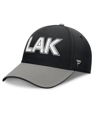 Fanatics - Men's Black/Gray Los Angeles Kings Authentic Pro Rink Team Code Flex Hat