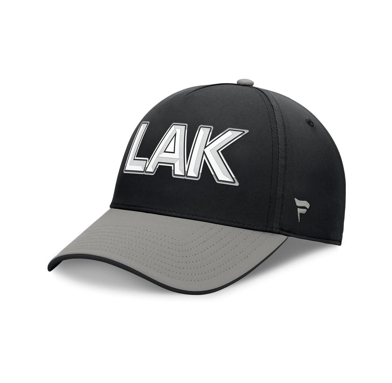 Men's Black/Gray Los Angeles Kings Authentic Pro Rink Team Code Flex Hat
