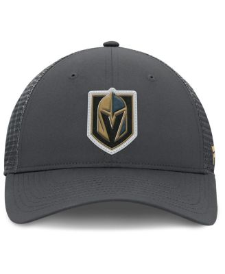 Men's Charcoal Vegas Golden Knights Authentic Pro Home Ice Trucker Adjustable Hat