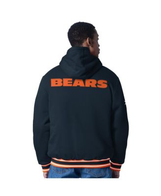 Men's Navy Chicago Bears Power Forward Commemorative Fleece Full-Zip Hoodie