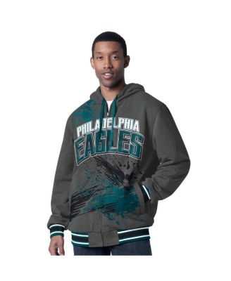 Men's Midnight Green/Charcoal Philadelphia Eagles Dual Threat Reversable Full-Zip Jacket