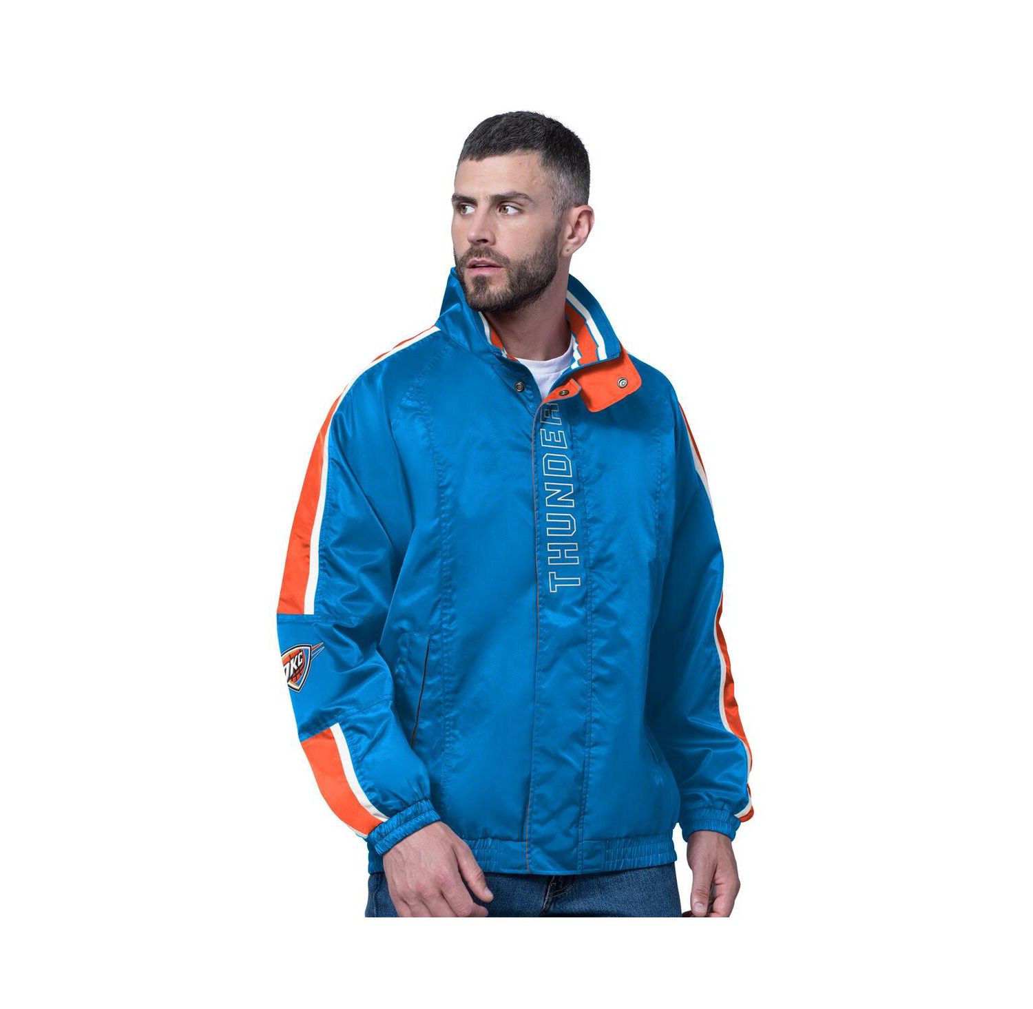 Men's Blue Oklahoma City Thunder Freestyle Lightweight Full-Zip Jacket