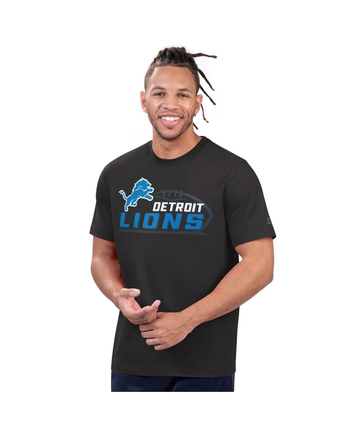 Мужская футболка Heather Black Detroit Lions Prime Time от Heather Black