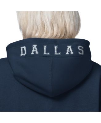 Women's Navy Dallas Cowboys 4th Down Full-Zip Hoodie