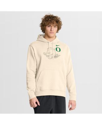 Nike - Men's Cream Oregon Ducks Campus Shadow Hoodie