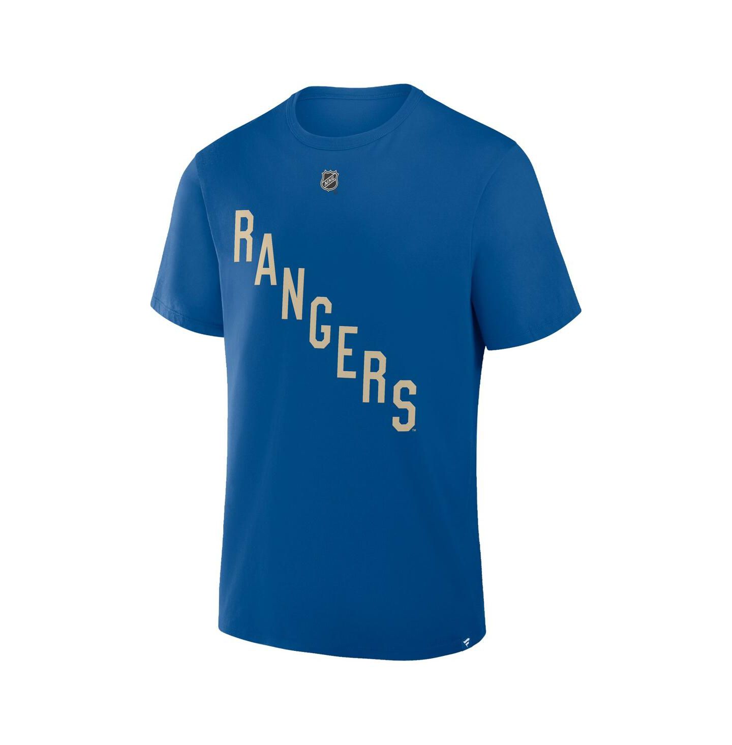 Мужская футболка Fanatics Alexis Lafrenière Blue New York Rangers Authentic Stack Name & Number — фото 2
