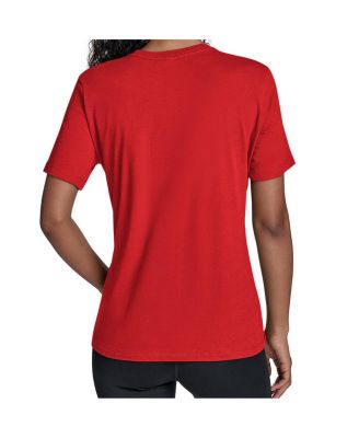 Women's Red Kansas City Chiefs Arch Stripe T-Shirt