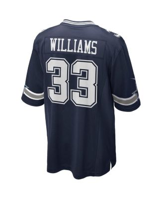 Men's Javonte Williams Navy Dallas Cowboys Team Game Jersey