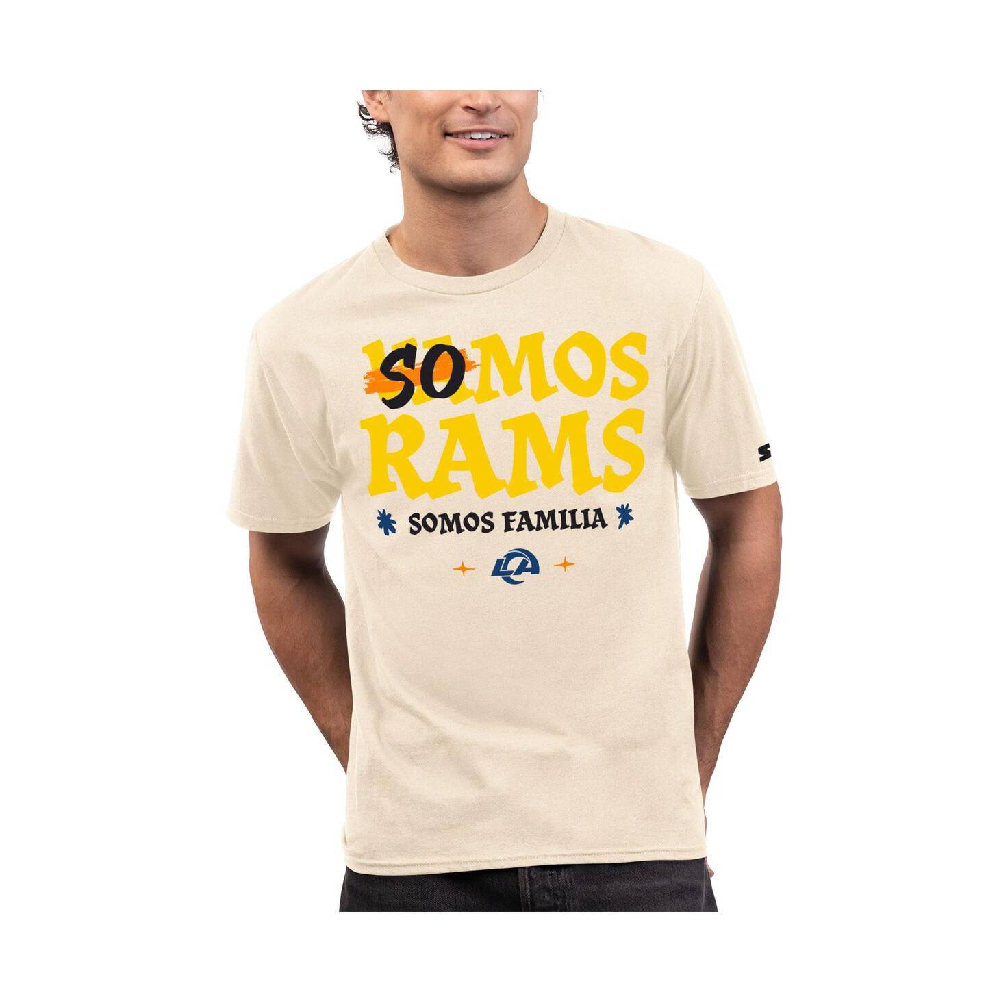 Мужская футболка Starter Oatmeal Los Angeles Rams Somos — фото 1