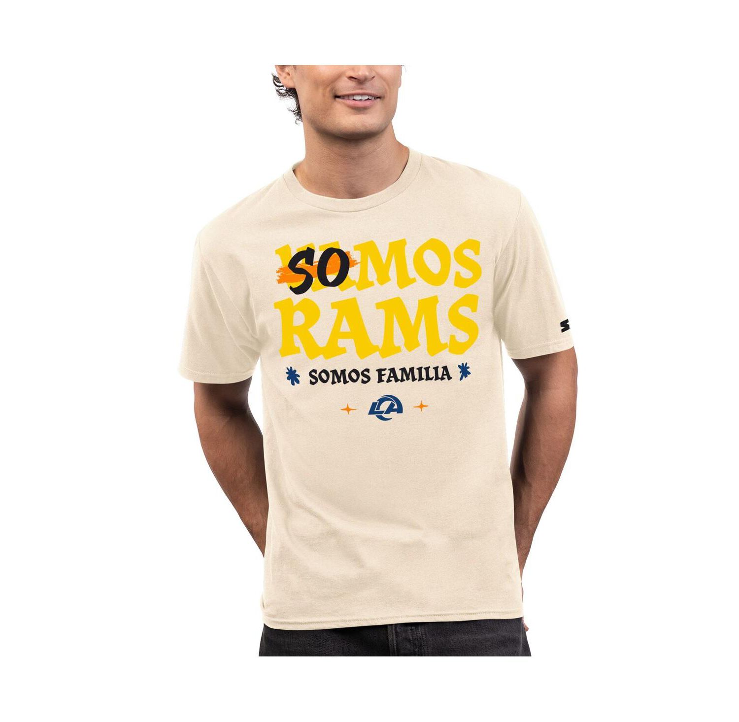 Men's Oatmeal Los Angeles Rams Somos T-Shirt