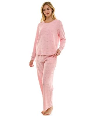 Women's 2-Piece Long-Sleeve Crewneck Top and Pants Set