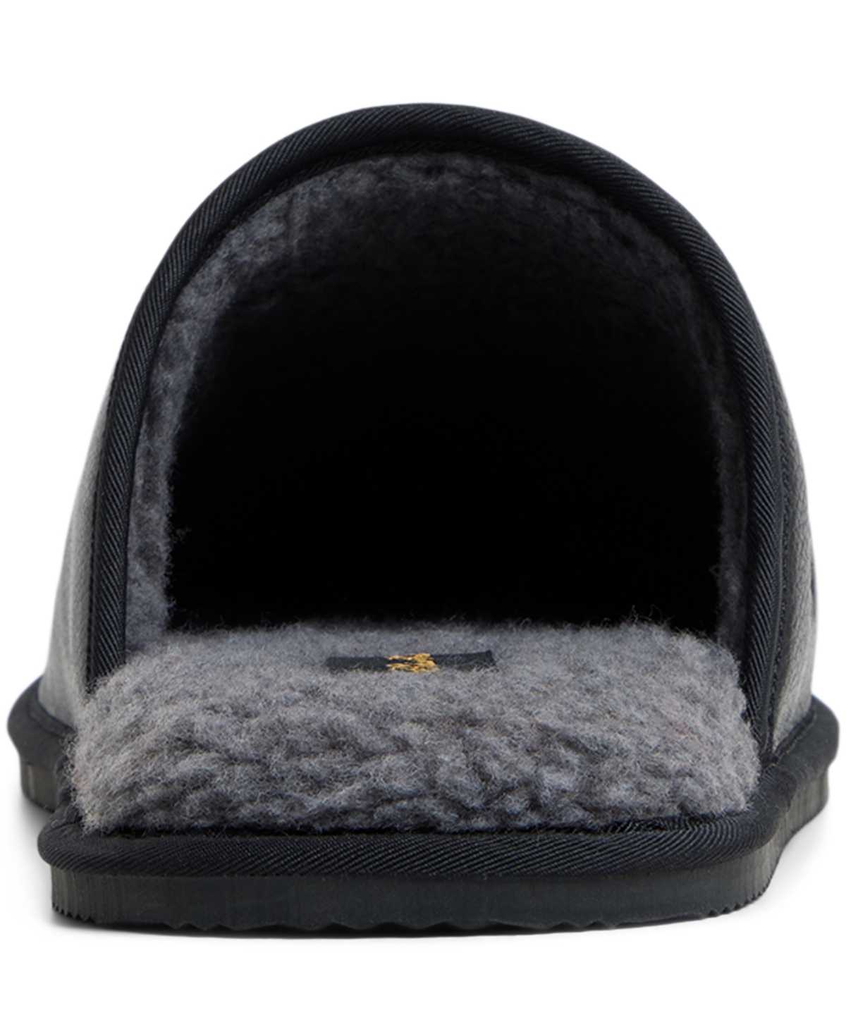 Brooks Brothers Men's Round Toe Leather Slippers