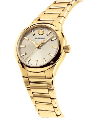 Women's Museum Imperiale Swiss Automatic Light Yellow PVD Steel Watch, 33mm