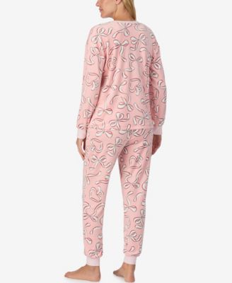 Women's 2-Piece Sleepwear Long-Sleeve Top and Jogger Pajama Set