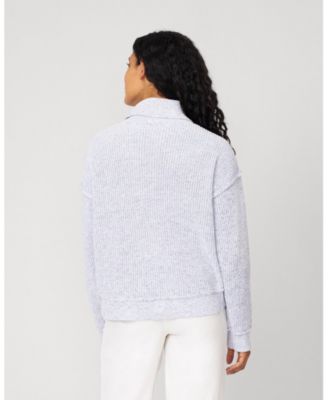 Women's Heathered Yarn Relaxed Lounge Turtleneck Sweater