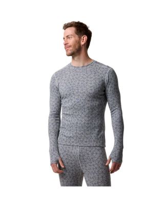 Men's Cedars RWS Merino Mid-Wt Baselayer Crew Top Midweight Long Underwear Tops
