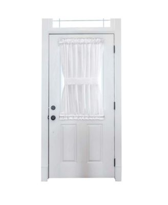 Ellis Stacey 1.5" Rod Pocket High Quality Fabric Solid Color Door Panel 41"x45" White