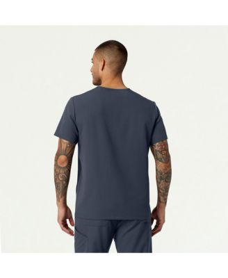 Big & Tall Plus-Size Platt 3-Pocket Classic V-Neck Scrub Top