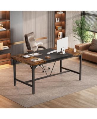 63 x 31.5 inches Computer Desk, Sturdy Large Office Desk, Premium 2 Person Long Desks