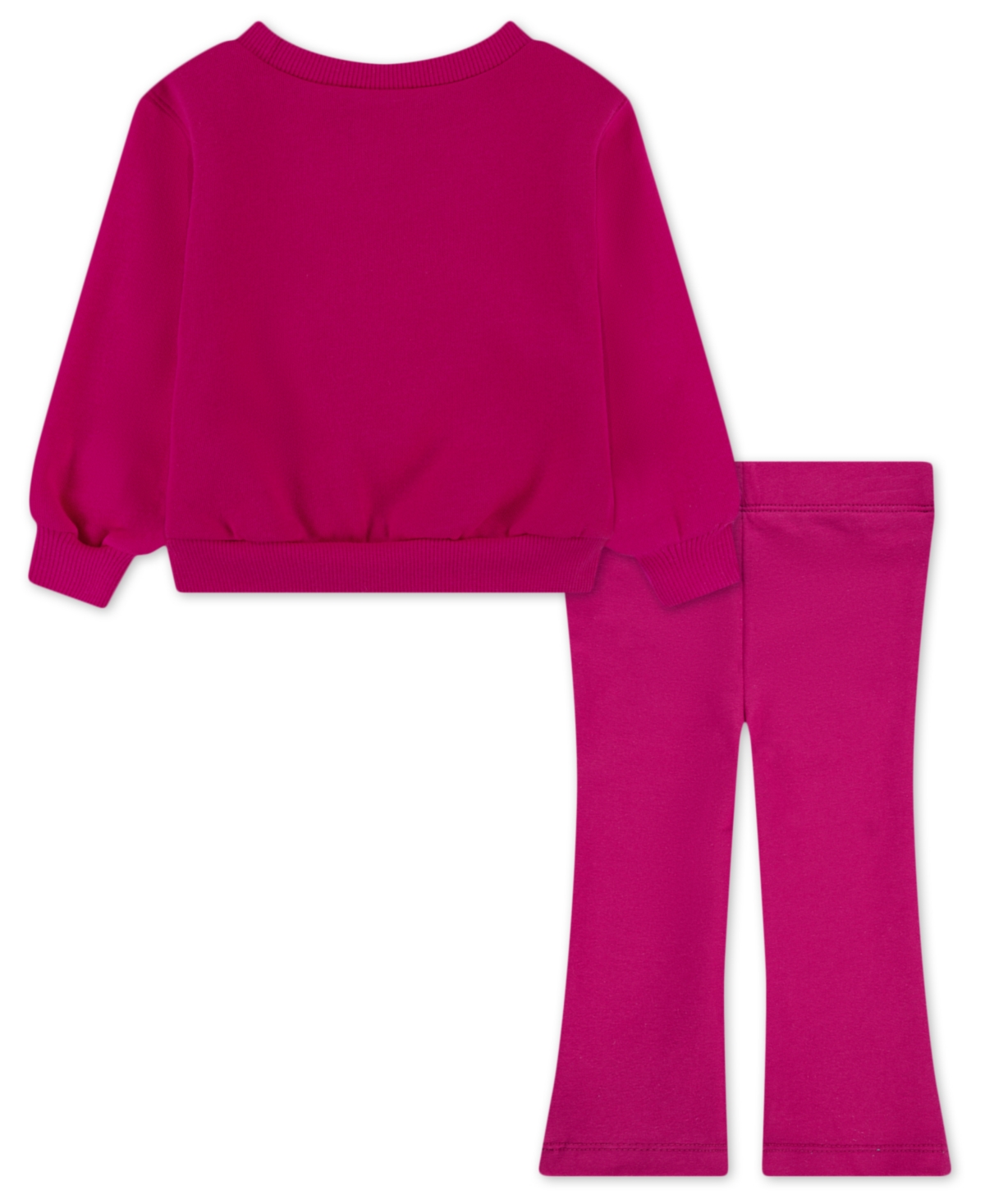 Nike Baby Girls 2-piece Wild Warmth Logo Long-sleeve Top And Leggings Set In Pink