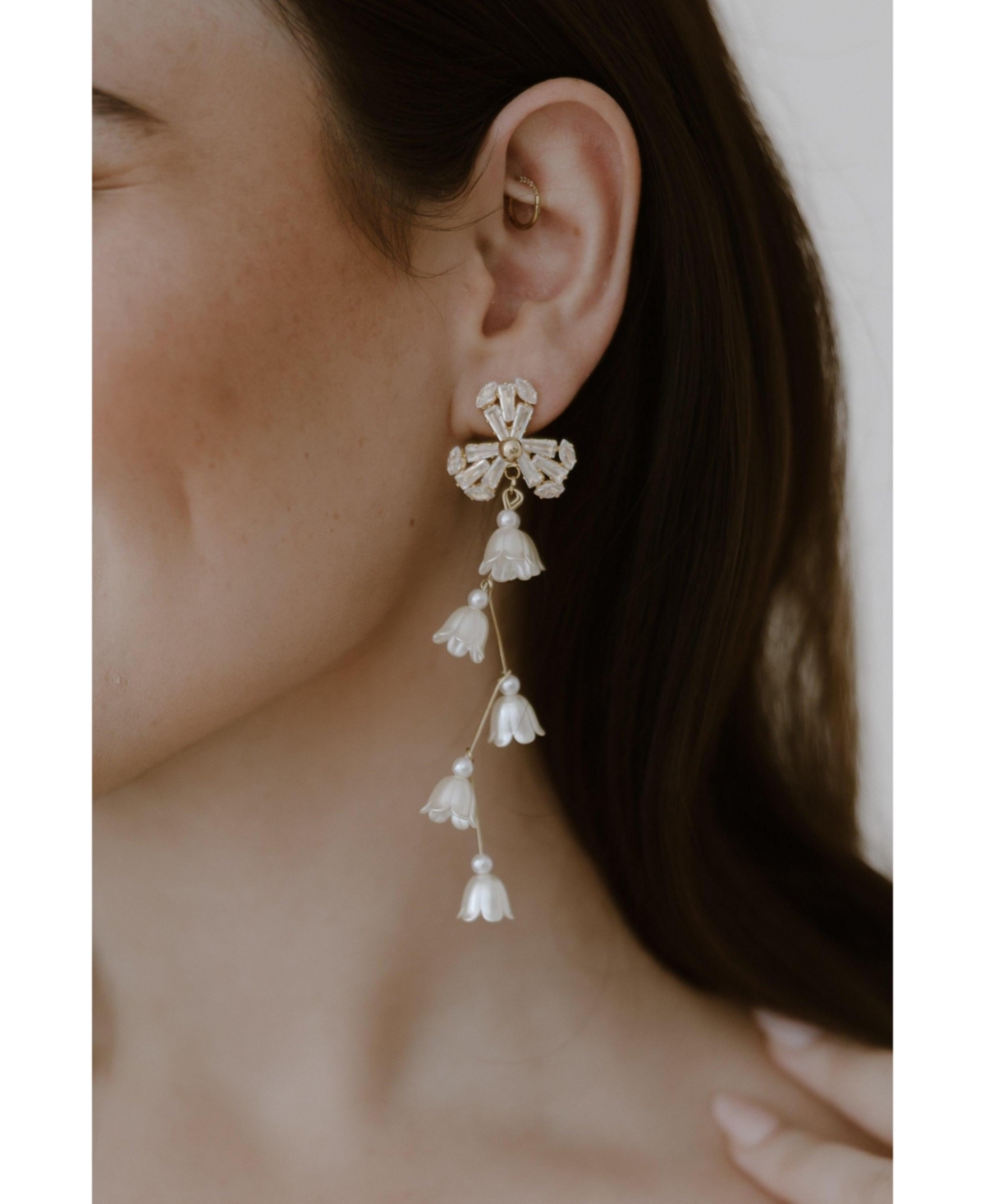 Untamed Petals Soiree Crystal Drop Earrings