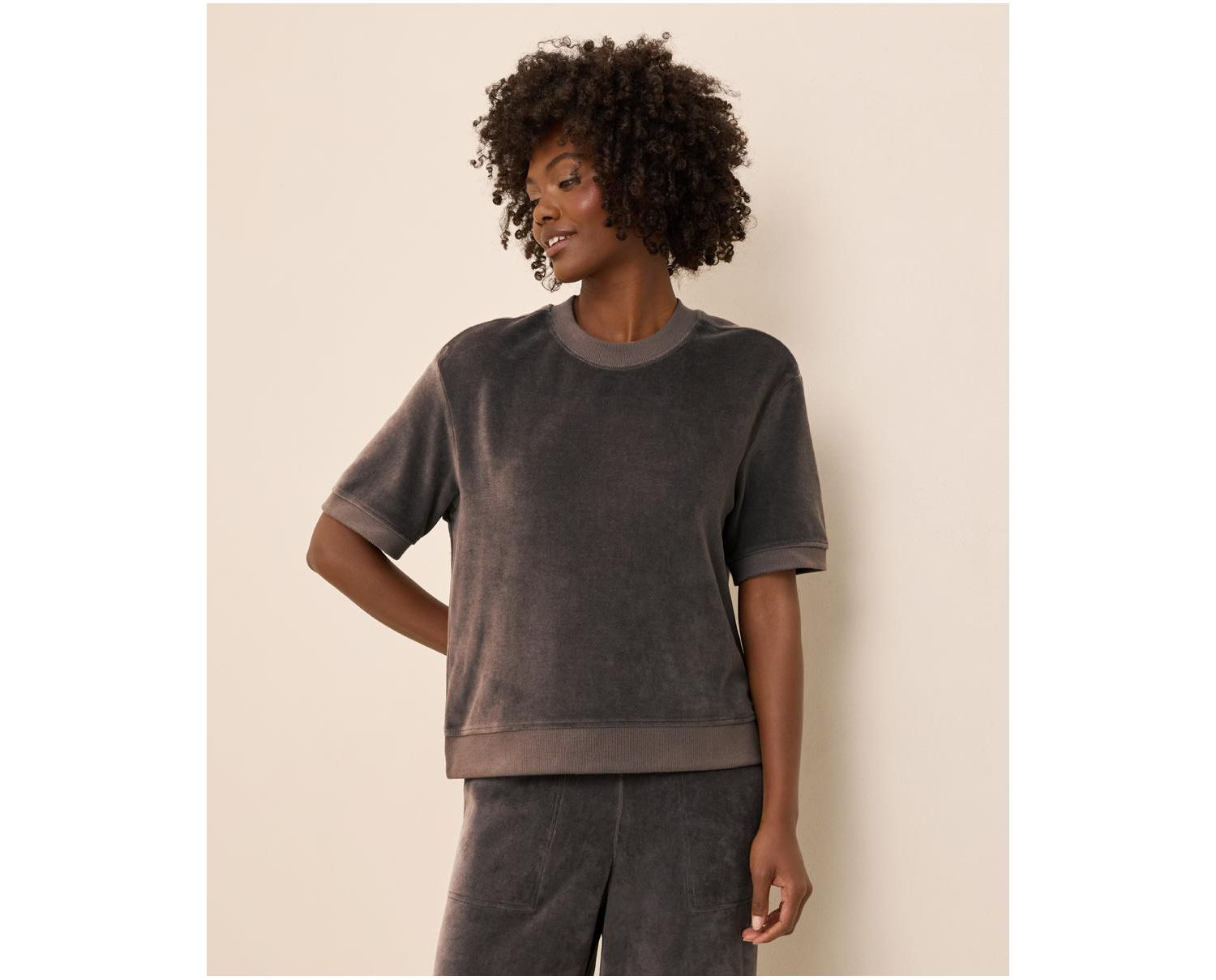 Women's Organic Cotton Velour T-Shirt