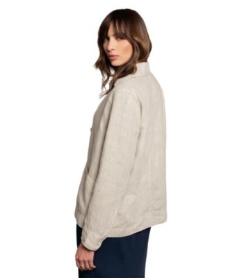 Women's Linen Boxy Jacket