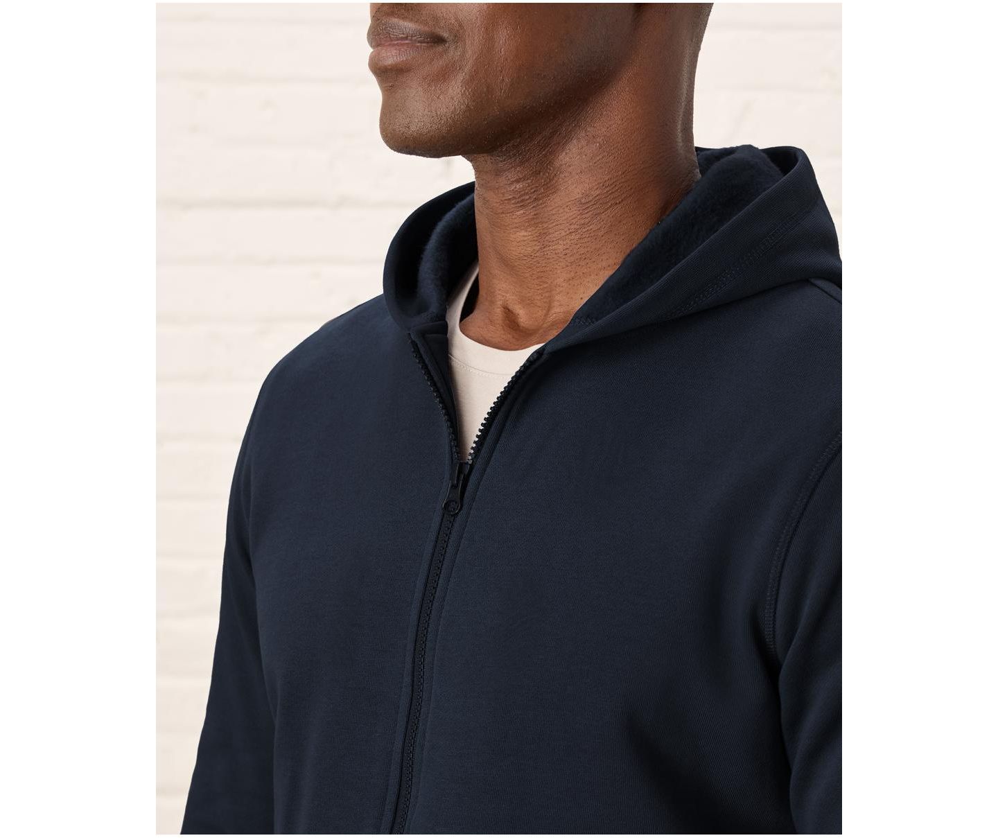 Женское худи Pact Cloud Brushed Fleece Zip, цвет: Полуночный синий — фото 4