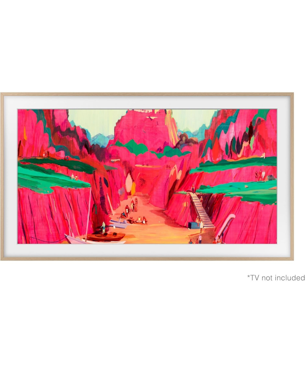 Samsung Vg-SCFF75TKBZA 75" Modern Teak Customizable Bezel Frame Accessory