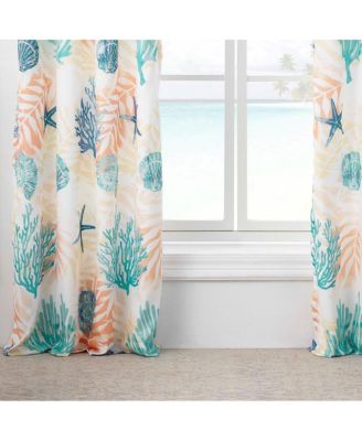 Montego Window Panel Blackout Curtain Pair 42" x 84" Aqua by Greenland Home Fashions