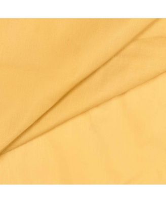 Ellis Stacey 1.5" Rod Pocket High Quality Fabric Solid Color Window Tailored Tier Pair 56"x36" Yellow