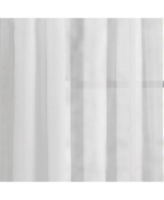 Cotton Voile 1.5" Rod Pocket Tailored Tier Pair for Windows 80" x 45" White