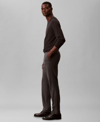 Men's Slim-Fit Check Trouser Pants