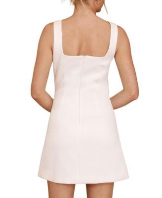 Women's Bonnie Square Neck Satin Mini Dress