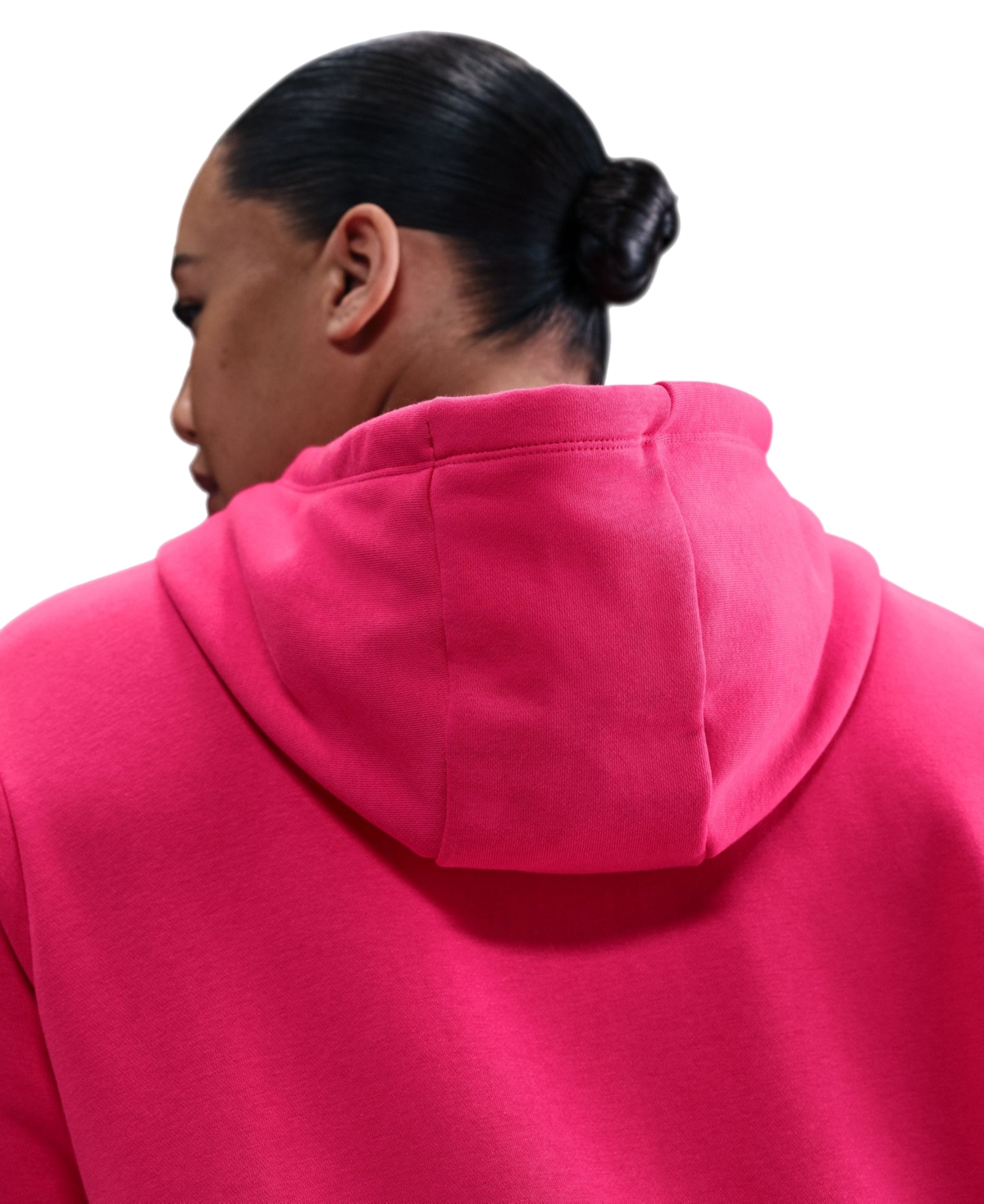 Nike Plus Size Active Sportswear Club Hooded Fleece Sweatshirt In Red